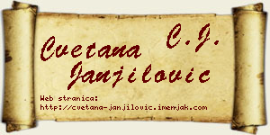 Cvetana Janjilović vizit kartica